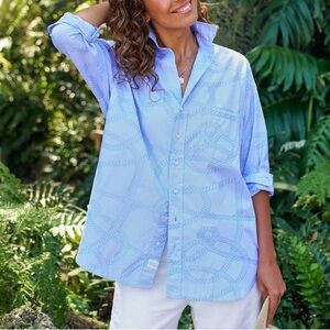 Frank & Eileen Shirley Oversized Button-Up Shirt Cotton Women’s - Small
